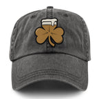Shamrock On Tap Washed Dad Hat - Chowdaheadz