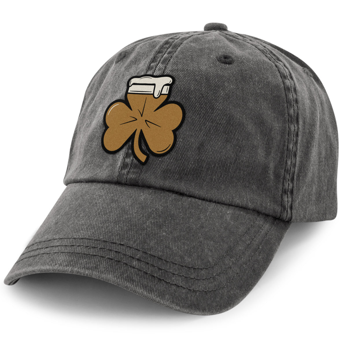 Shamrock On Tap Washed Dad Hat - Chowdaheadz