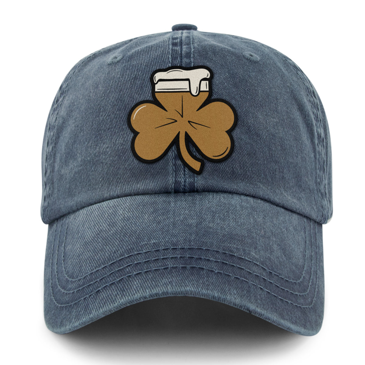 Shamrock On Tap Washed Dad Hat - Chowdaheadz