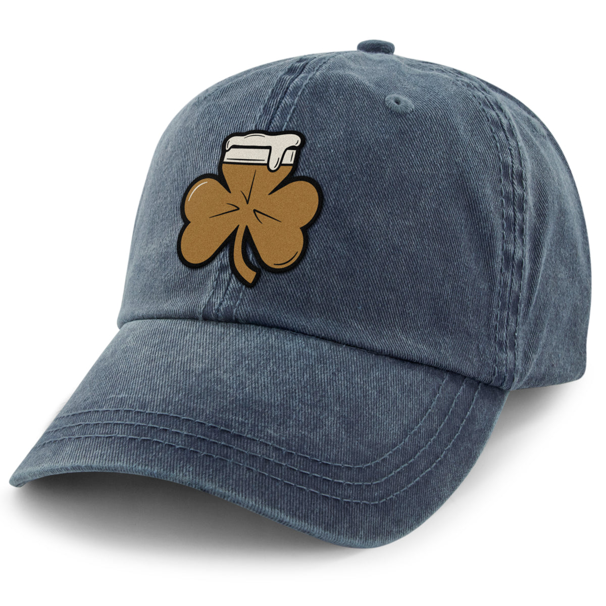 Shamrock On Tap Washed Dad Hat - Chowdaheadz