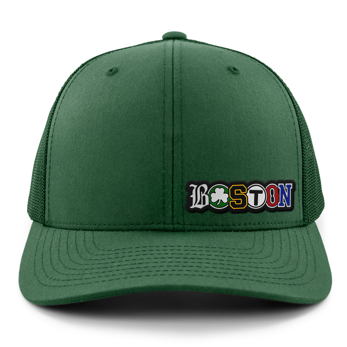 Boston Townie Pride PVC Classic Snapback Trucker Hat - Chowdaheadz
