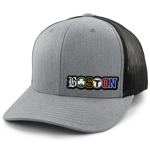 Boston Townie Pride PVC Classic Snapback Trucker Hat - Chowdaheadz
