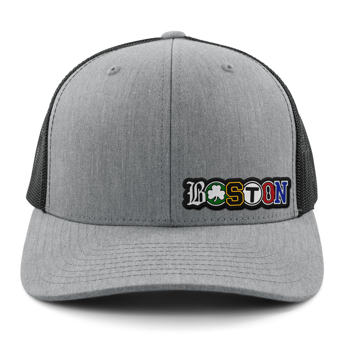 Boston Townie Pride PVC Classic Snapback Trucker Hat - Chowdaheadz