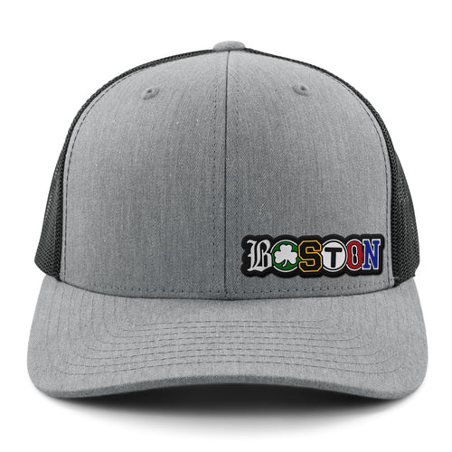 Boston Townie Pride PVC Classic Snapback Trucker Hat - Chowdaheadz