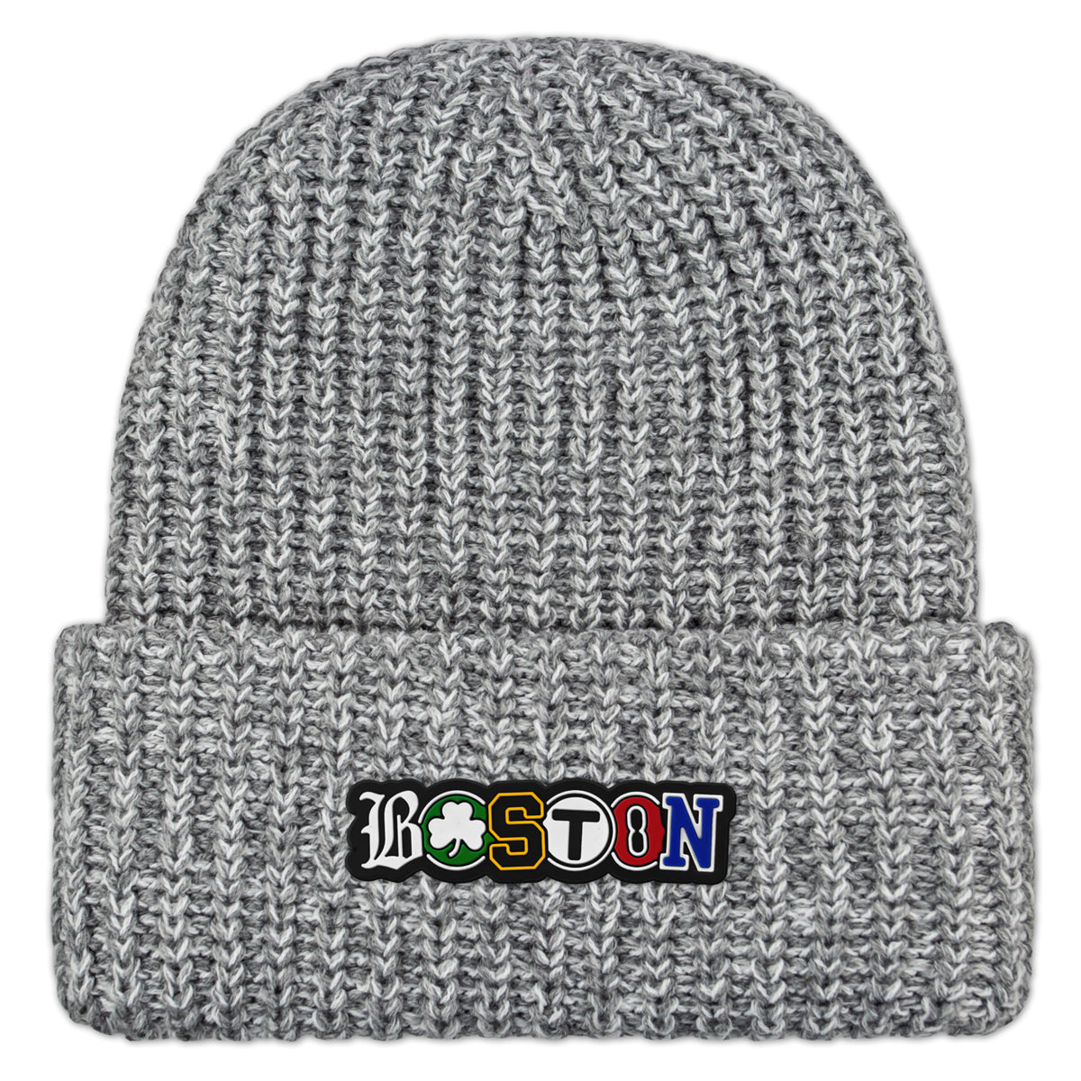 Boston Townie Pride PVC Chunky Knit Winter Hat
