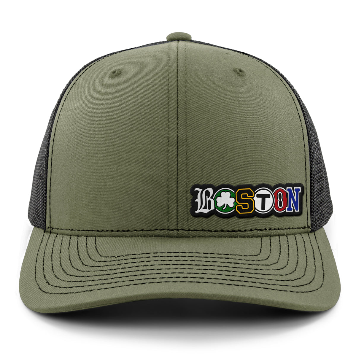 Boston Townie Pride PVC Classic Snapback Trucker Hat - Chowdaheadz