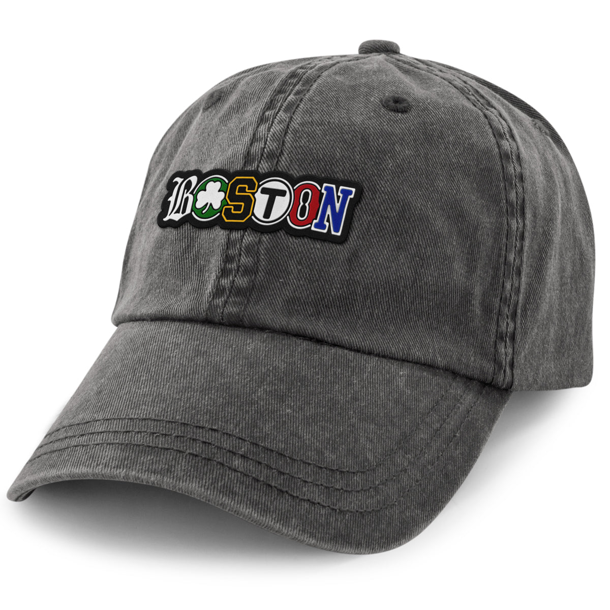 Boston Townie Pride PVC Washed Dad Hat