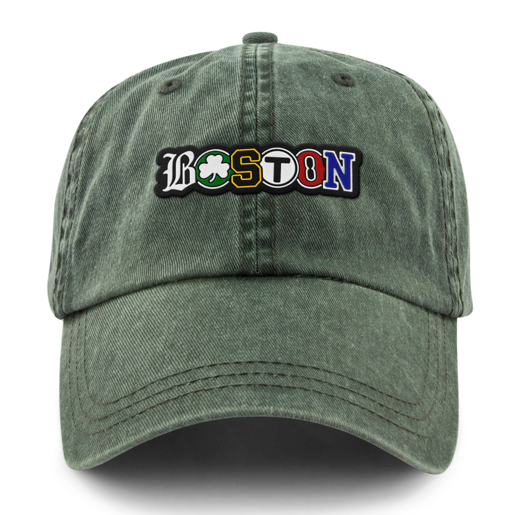 Boston Townie Pride PVC Washed Dad Hat - Chowdaheadz
