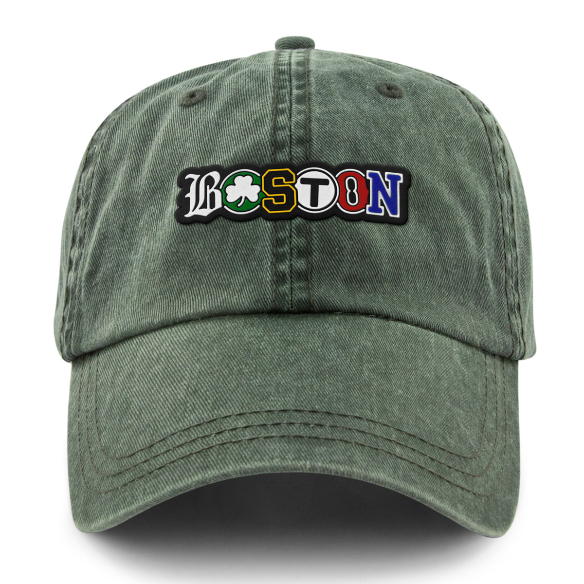 Boston Townie Pride PVC Washed Dad Hat - Chowdaheadz