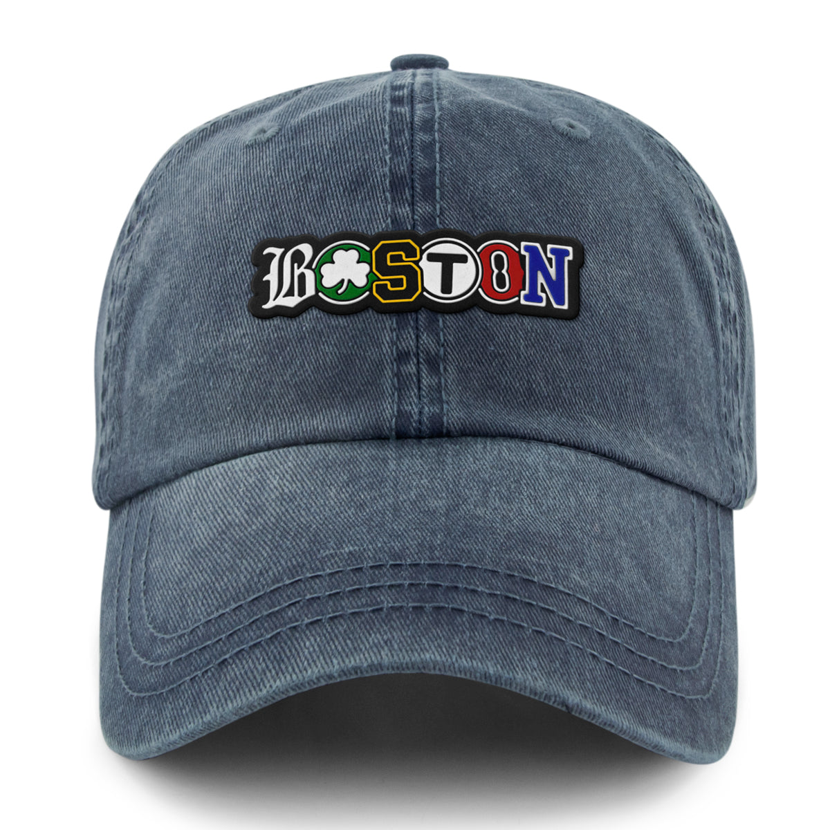 Boston Townie Pride PVC Washed Dad Hat - Chowdaheadz