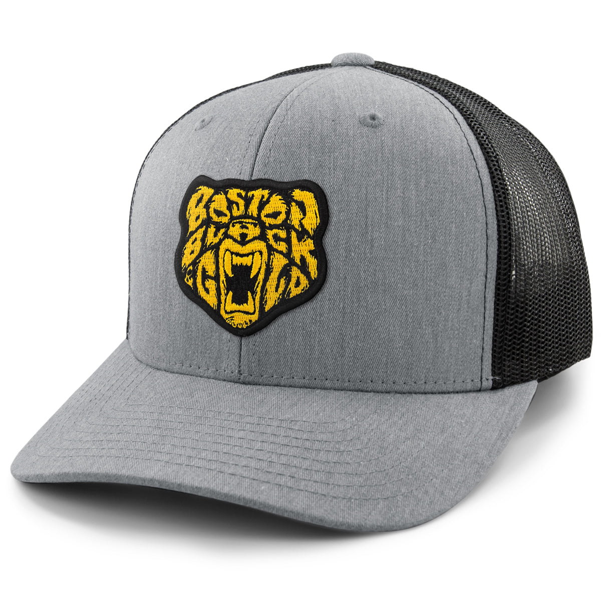 Black & Gold Bear Classic Snapback Trucker Hat