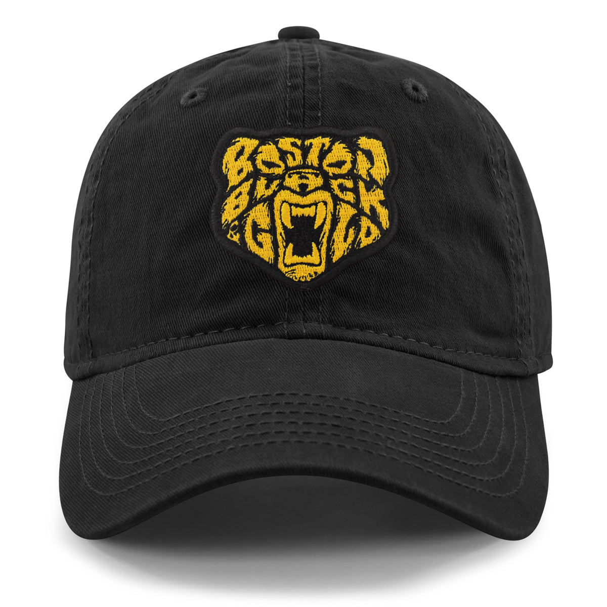 Black & Gold Bear Dad Hat - Chowdaheadz