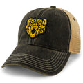 Black & Gold Bear Dirty Water Trucker Hat - Chowdaheadz