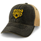 Black & Gold Bear Dirty Water Trucker Hat