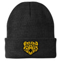 Black & Gold Bear Patch Cuff Knit - Chowdaheadz