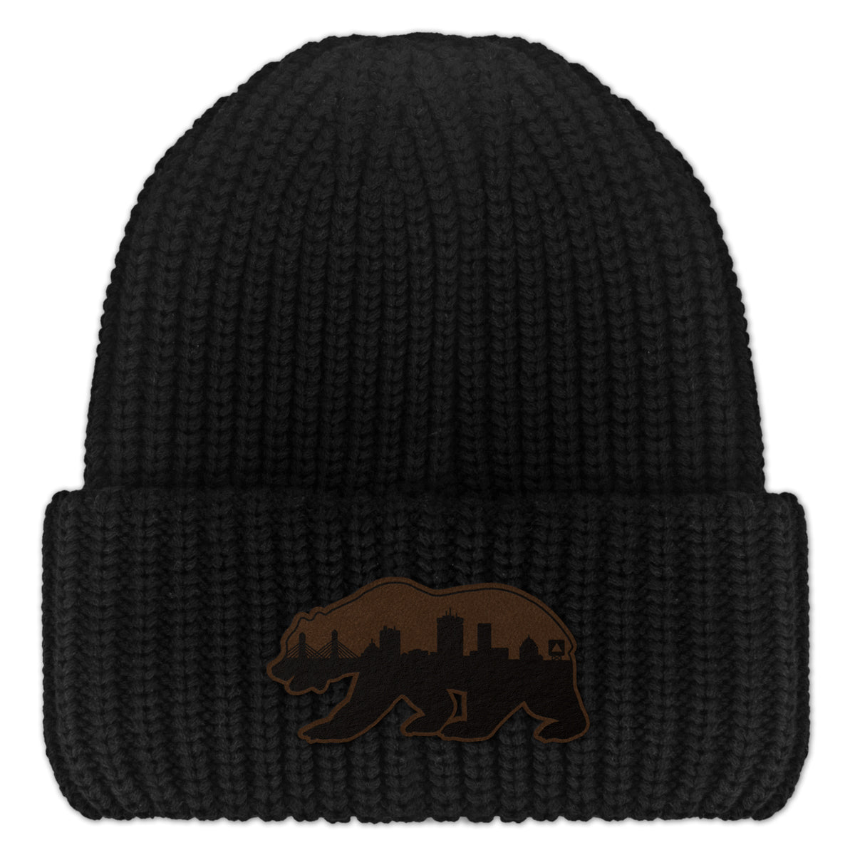 Boston Bear Skyline Leather Chunky Knit - Chowdaheadz