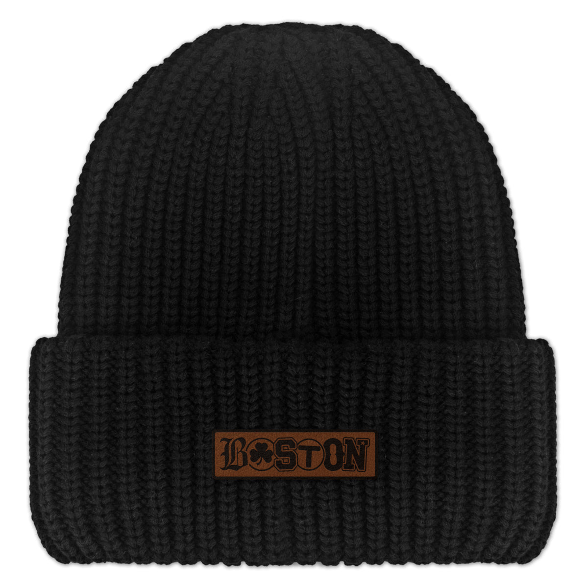Boston Townie Pride Leather Patch Chunky Knit - Chowdaheadz