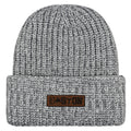 Boston Townie Pride Leather Patch Chunky Knit Winter Hat - Chowdaheadz