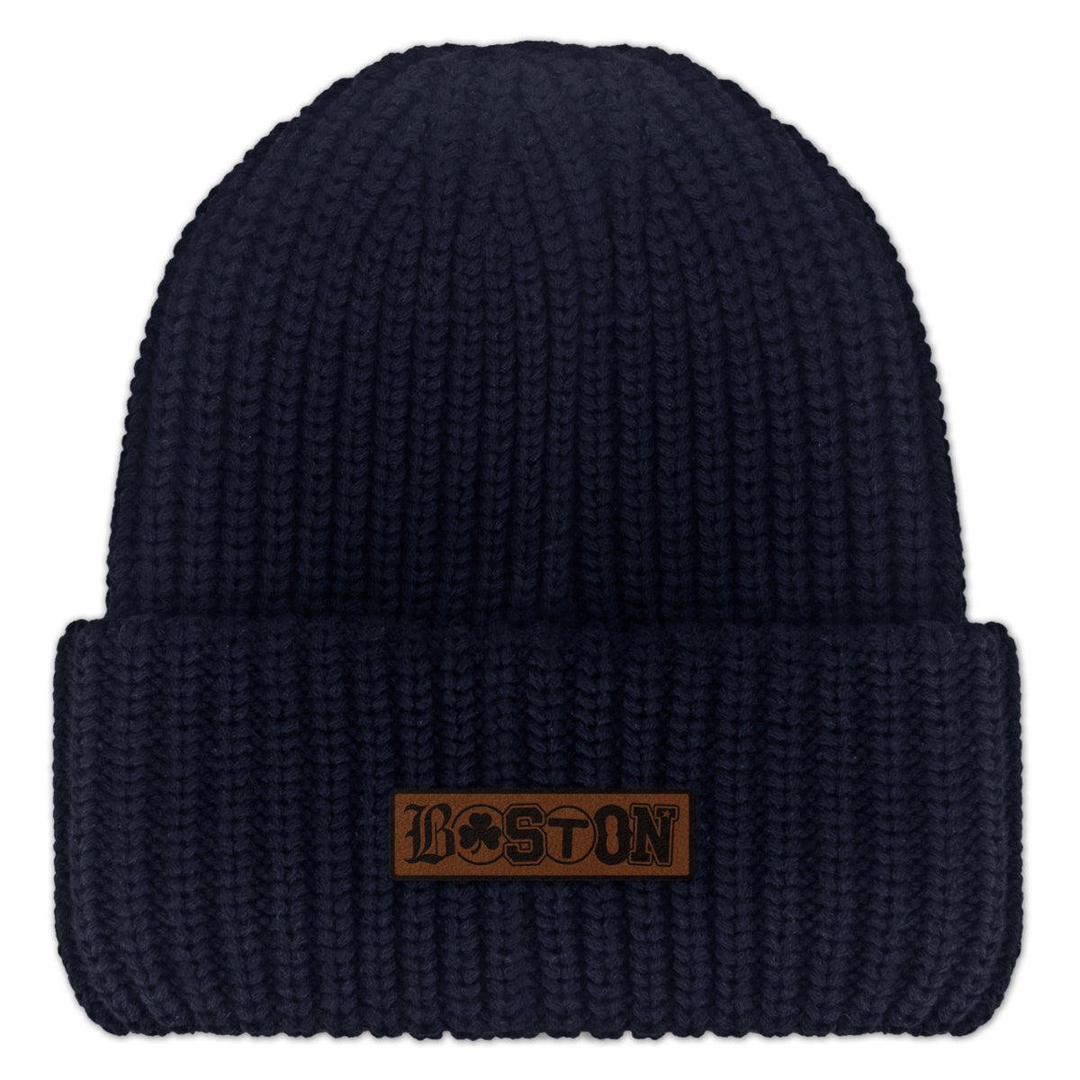 Boston Townie Pride Leather Patch Chunky Knit - Chowdaheadz