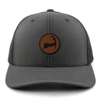 Cape Cod Circle Leather Patch Classic Snapback Trucker - Chowdaheadz