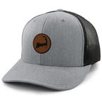 Cape Cod Circle Leather Patch Classic Snapback Trucker - Chowdaheadz