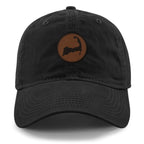 Cape Cod Circle Leather Patch Dad Hat - Chowdaheadz