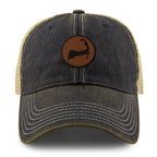 Cape Cod Circle Leather Patch Dirty Water Trucker - Chowdaheadz