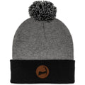 Cape Cod Circle Leather Patch Two Tone Knit - Chowdaheadz