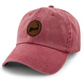 Cape Cod Circle Leather Patch Washed Dad Hat - Chowdaheadz