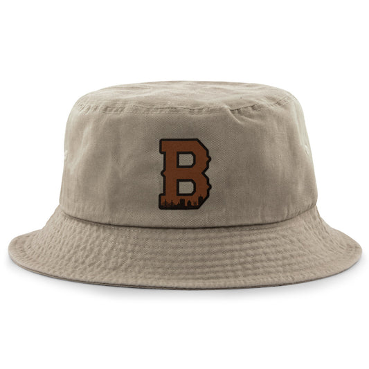Boston B Skyline Leather Patch Bucket Hat - Chowdaheadz