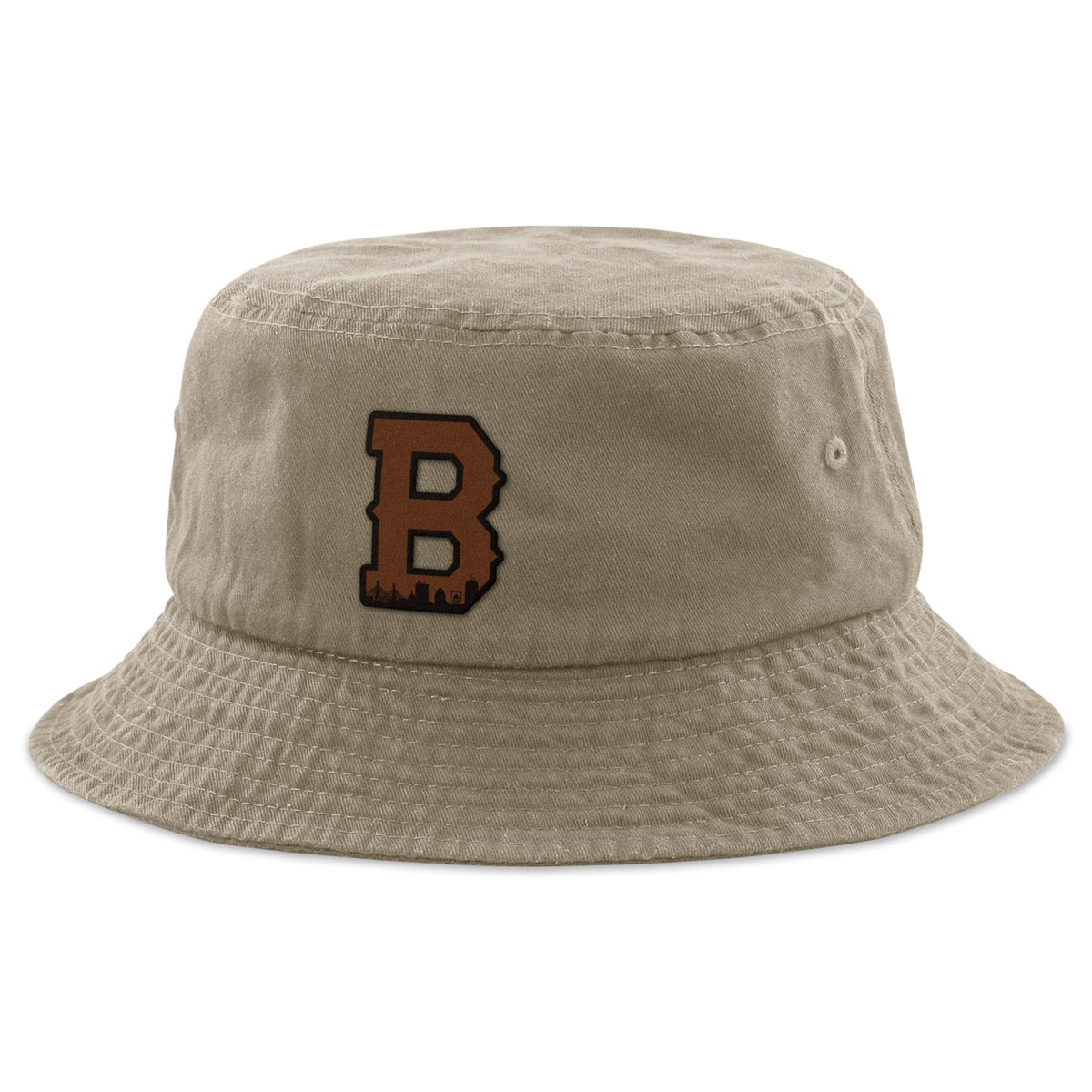 Boston B Skyline Leather Patch Bucket Hat - Chowdaheadz