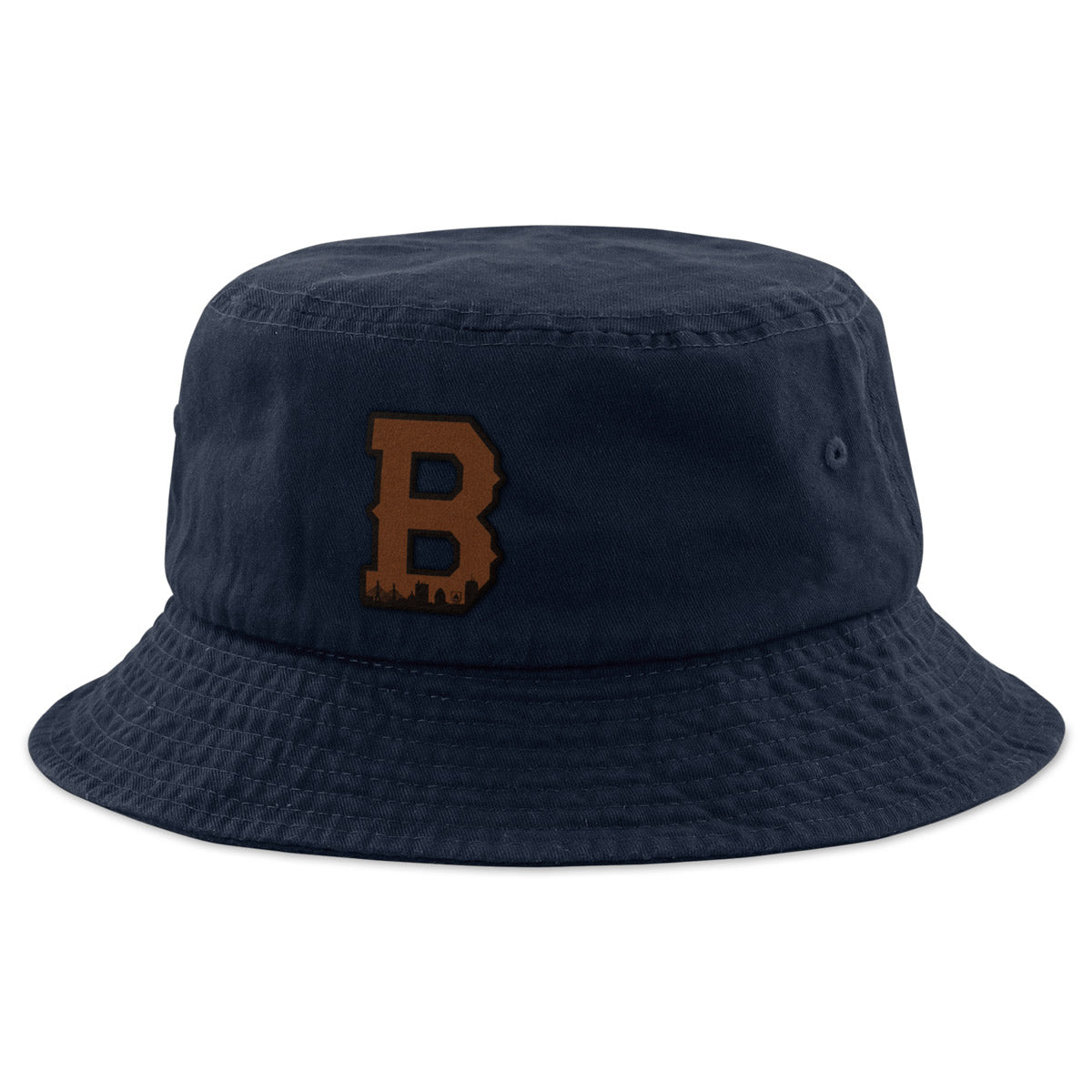 Boston B Skyline Leather Patch Bucket Hat - Chowdaheadz