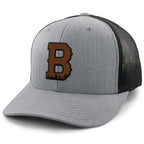 Boston B Skyline Leather Patch Classic Snapback Trucker - Chowdaheadz