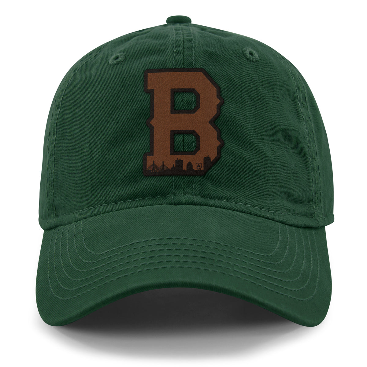 Boston B Skyline Leather Patch Dad Hat - Chowdaheadz