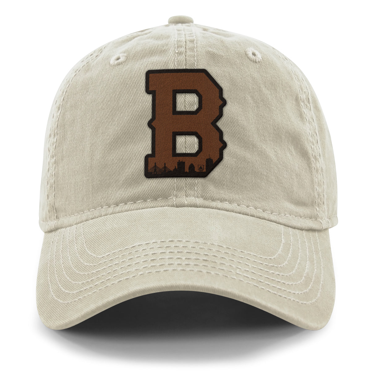 Boston B Skyline Leather Patch Dad Hat - Chowdaheadz