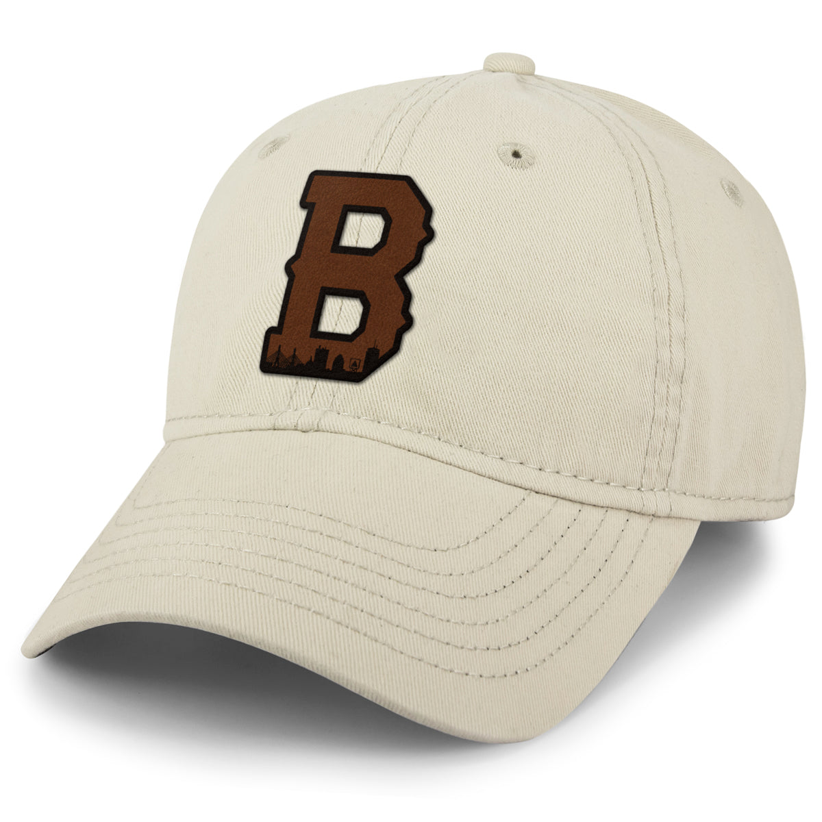 Boston B Skyline Leather Patch Dad Hat - Chowdaheadz