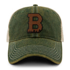 Boston B Skyline Leather Patch Dirty Water Trucker - Chowdaheadz