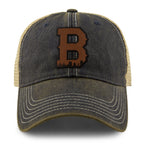 Boston B Skyline Leather Patch Dirty Water Trucker - Chowdaheadz