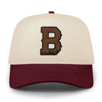 Boston B Skyline Leather Patch Retro Snapback Hat - Chowdaheadz