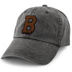 Boston B Skyline Leather Patch Washed Dad Hat - Chowdaheadz