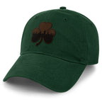 Boston Shamrock Skyline Leather Patch Dad Hat - Chowdaheadz