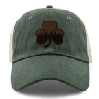 Boston Shamrock Skyline Leather Patch Relaxed Trucker - Chowdaheadz