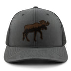Moose Tree Skyline Leather Patch Classic Snapback Trucker - Chowdaheadz