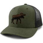 Moose Tree Skyline Leather Patch Classic Snapback Trucker - Chowdaheadz