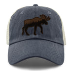 Moose Tree Skyline Leather Patch Relaxed Trucker - Chowdaheadz