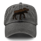 Moose Tree Skyline Leather Patch Washed Dad Hat - Chowdaheadz