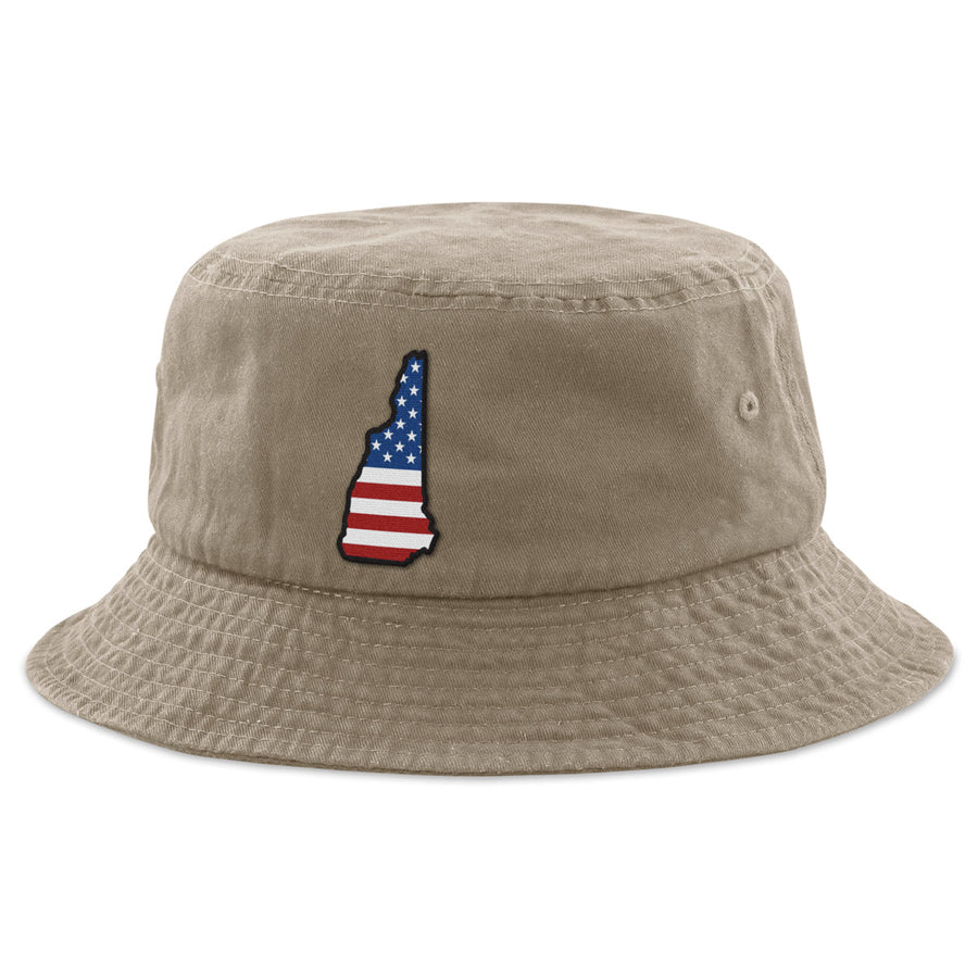 New Hampshire USA Patch Bucket Hat - Chowdaheadz