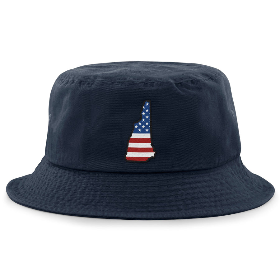 New Hampshire USA Patch Bucket Hat - Chowdaheadz