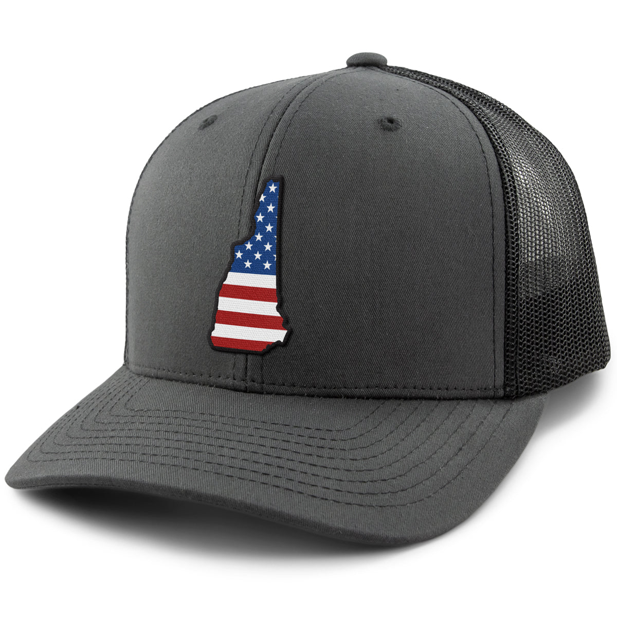 New Hampshire USA Patch Classic Snapback Trucker - Chowdaheadz