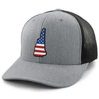 New Hampshire USA Patch Classic Snapback Trucker - Chowdaheadz